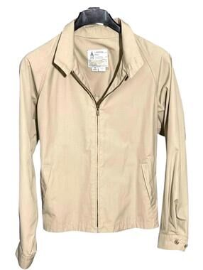 LONDON FOG® Mens 44-L Khaki Harrington Golf Casual Ivy League Jacket Windbreaker